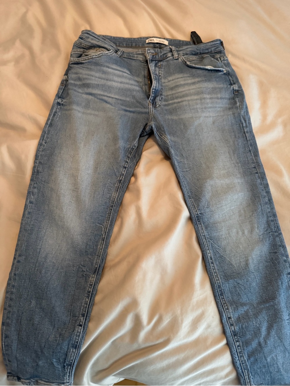 Zara Light Blue Men's Jeans - Casual Slim Fit